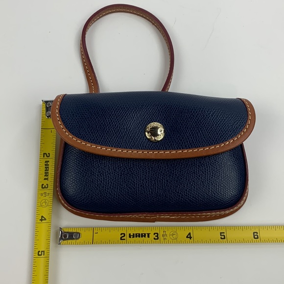 Dooney & Bourke Wristlet and Keychain Set Navy blue & Gold - Picture 8 of 10